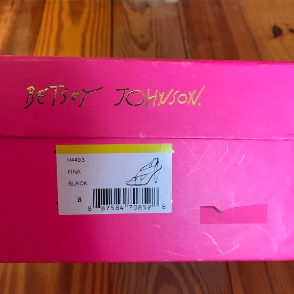 Betsey Johnson Black Braided Heels, EUC, 8 - Picture 14 of 14